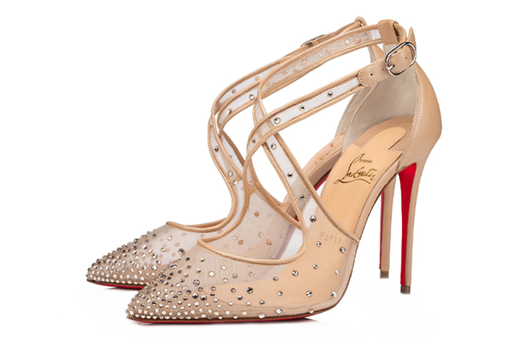 (W) Christian Louboutin Maria Strass 100 'Nude Crystal' 圖 2