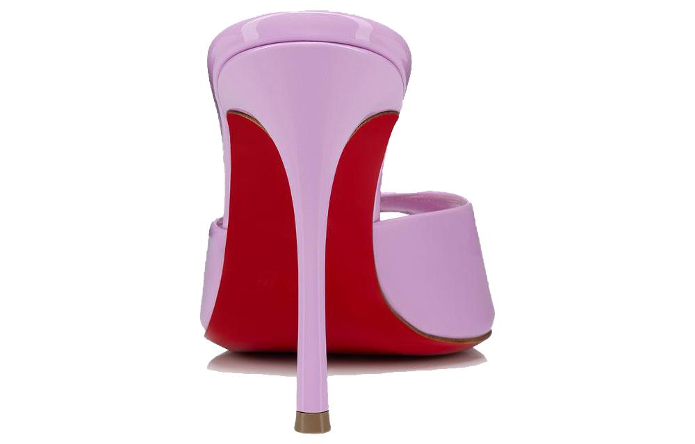 (W) Christian Louboutin Me Dolly Leather Open-Toe High-Heel Mule 'Purple' 圖 5