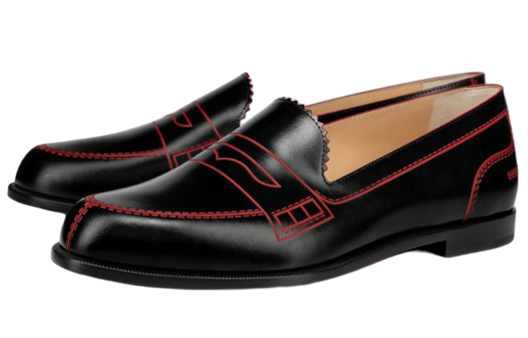(W) Christian Louboutin Mocalaureat 'Black Leather' 圖 2