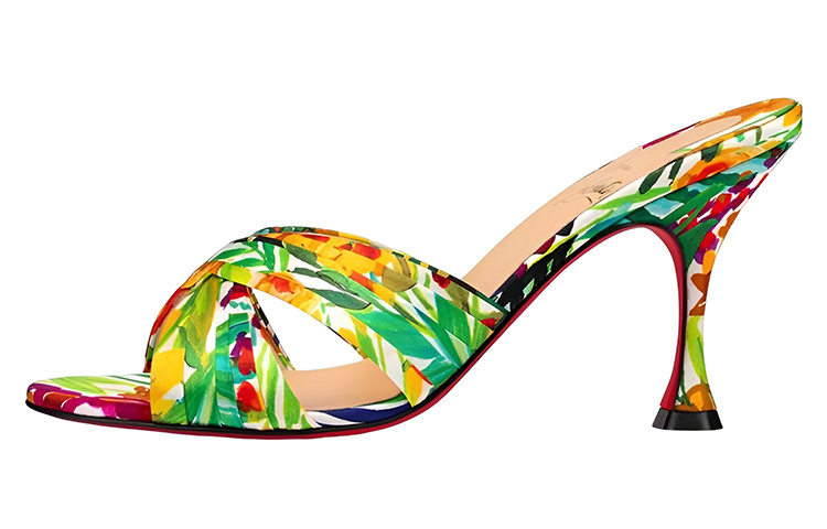 (Women) Christian Louboutin Mule Sandal 'Yellow Green' 3210613M024