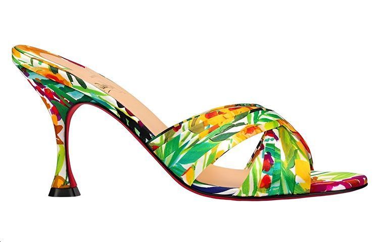 Order (Women) Christian Louboutin Mule Sandal 'Yellow Green' 3210613M024