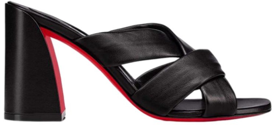 (W) Sandal Tumit Blok Kulit Nappa 'Hitam' Christian Louboutin 1221102B439 Order (W) Sandal Tumit Blok Kulit Nappa 'Hitam' Christian Louboutin 1221102B439