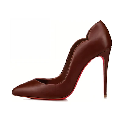 (W) Christian Louboutin Nappa Leather High Heels 'Brown'