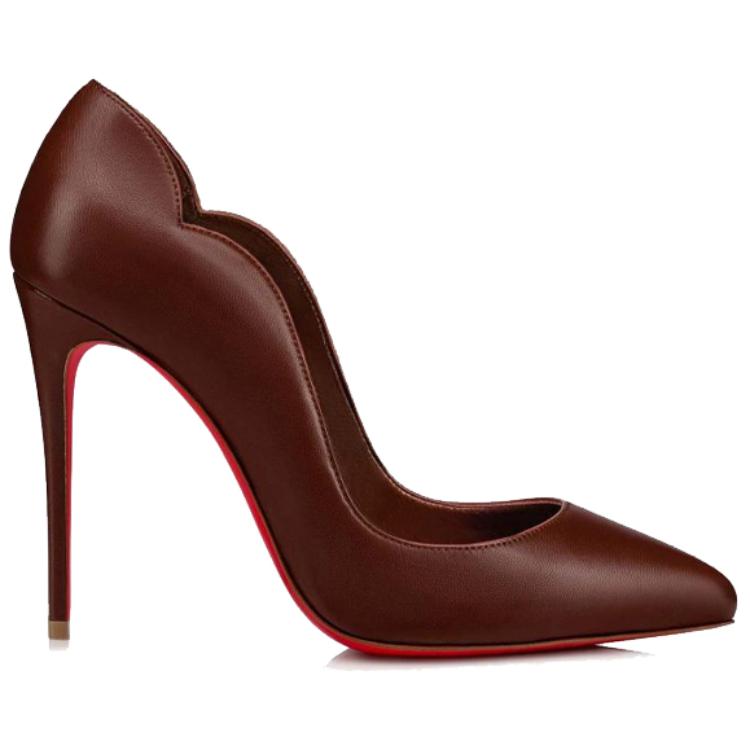 (W) Christian Louboutin Nappa Leather High Heels 'Brown' 圖 2