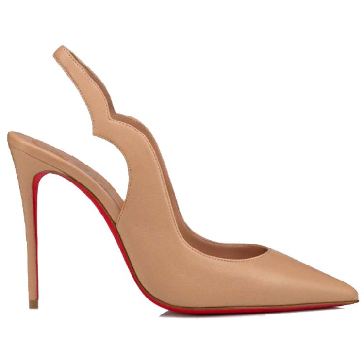 (W) Christian Louboutin Nappa Leather High Heels 'Nude' 圖 2