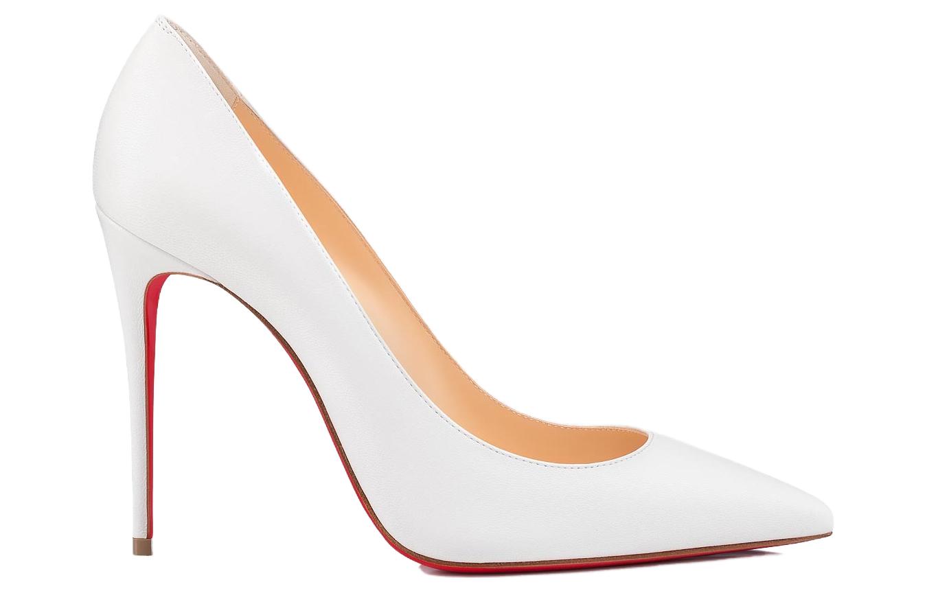 (W) Christian Louboutin Nappa Leather High Heel 'White' 圖 2