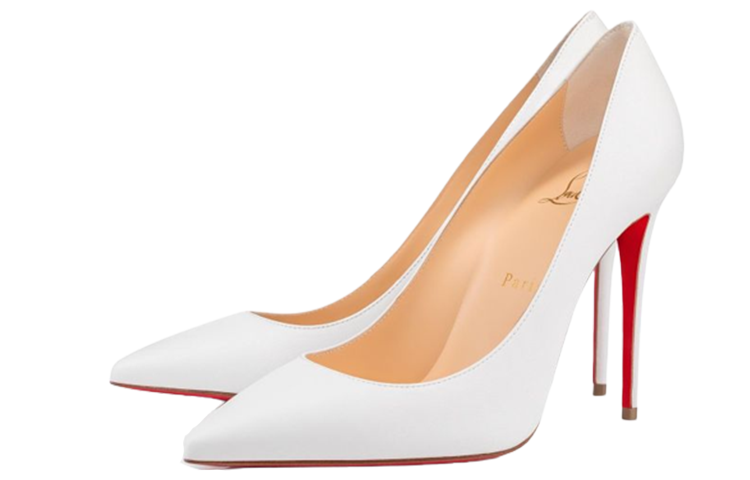 (W) Christian Louboutin Nappa Leather High Heel 'White' 圖 3