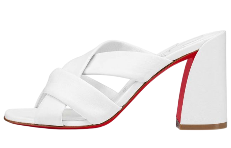 (W) Christian Louboutin Nappa Leather Sandals 'White'