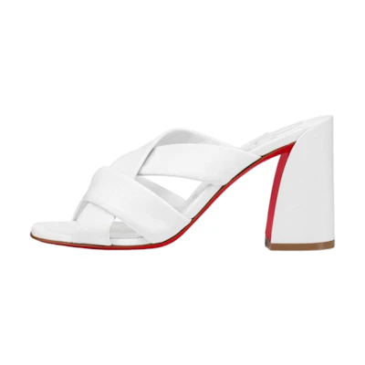 (W) Christian Louboutin Nappa Leather Sandals 'White'
