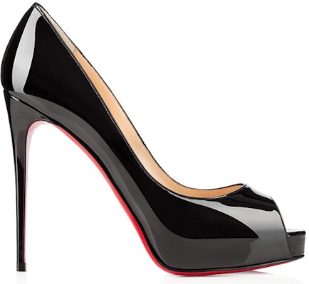 (W) Christian Louboutin New Very Prive 120 Tumit Hitam Kulit Patent 1150600BK01 Order (W) Christian Louboutin New Very Prive 120 Tumit Hitam Kulit Patent 1150600BK01