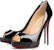 (W) Christian Louboutin New Very Prive 120 Tumit Hitam Kulit Patent 1150600BK01