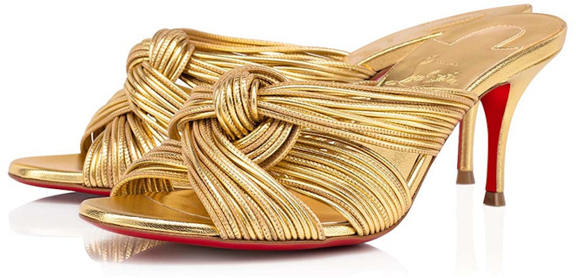 (Women) Christian Louboutin Open-Toe Sandal 'Gold' 1220814G297 Lookbook (Women) Christian Louboutin Open-Toe Sandal 'Gold' 1220814G297