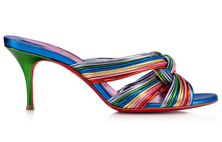 Order Christian Louboutin 牛皮露跟涼鞋 女性款 彩色
