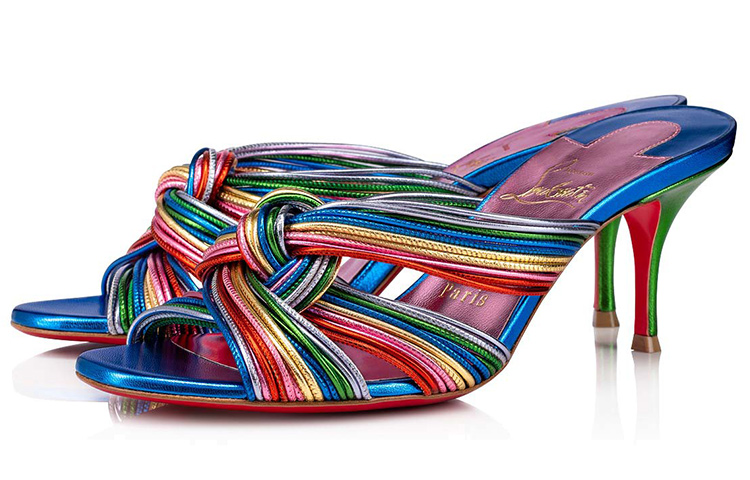 Lookbook Christian Louboutin 牛皮露跟涼鞋 女性款 彩色