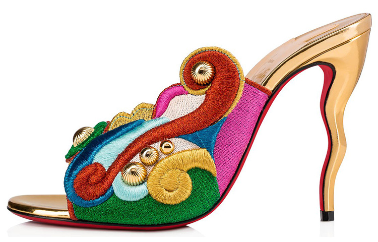 (Women) Christian Louboutin Open Toe High Heel Sandals 'Multicolor' 3191215CMA3