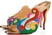 (W) Sandal Tumit Tinggi Christian Louboutin Open Toe 'Multicolor' 3191215CMA3