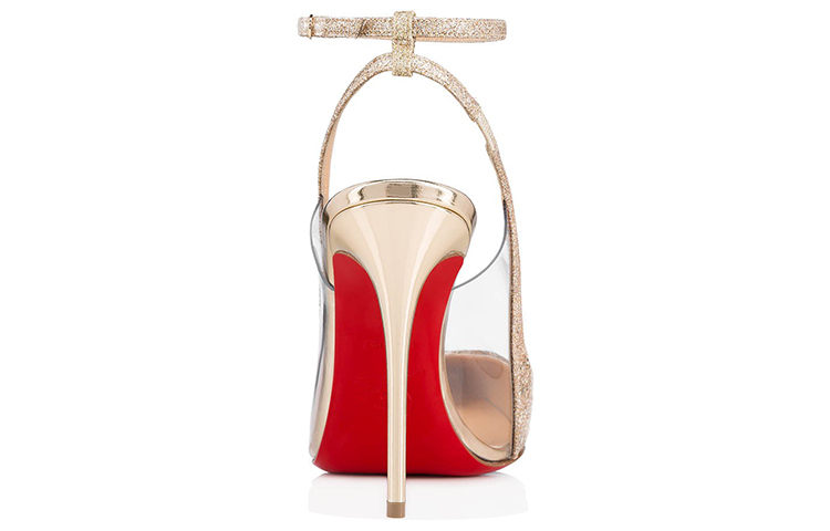(W) Christian Louboutin Optichoc High Heels 'Gold Glitter' 圖 4