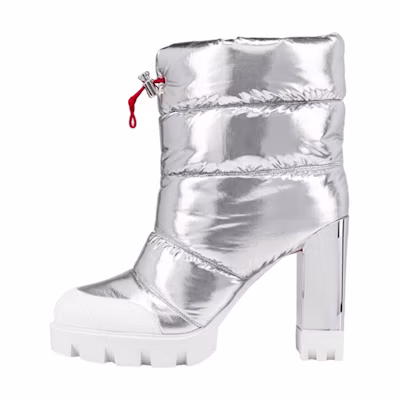 (W) Christian Louboutin Oriona Lug 'Silver Leather'