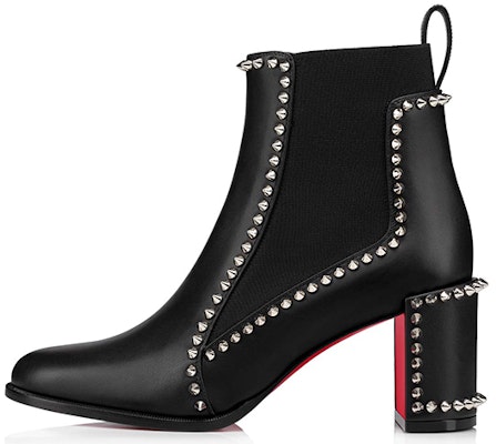 (Women) Christian Louboutin Out Line Spike 'Black High-Top Bootie' 3210964BK01 Buy (Women) Christian Louboutin Out Line Spike 'Black High-Top Bootie' 3210964BK01