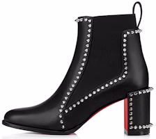 (Women) Christian Louboutin Out Line Spike 'Black High-Top Bootie' 3210964BK01 (Women) Christian Louboutin Out Line Spike 'Black High-Top Bootie' 3210964BK01