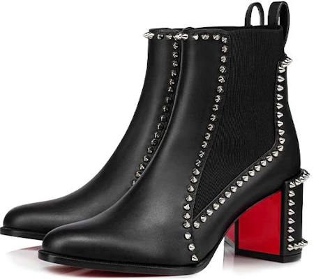 (W) Christian Louboutin Out Line Spike 'Boot Hitam Tinggi' 3210964BK01 Order (W) Christian Louboutin Out Line Spike 'Boot Hitam Tinggi' 3210964BK01