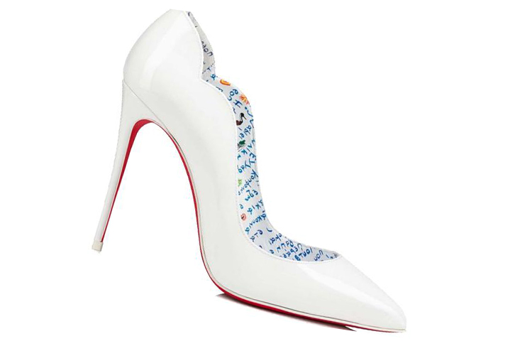 (W) Christian Louboutin Patent Calfskin High Heels 'White Fashion' 圖 2