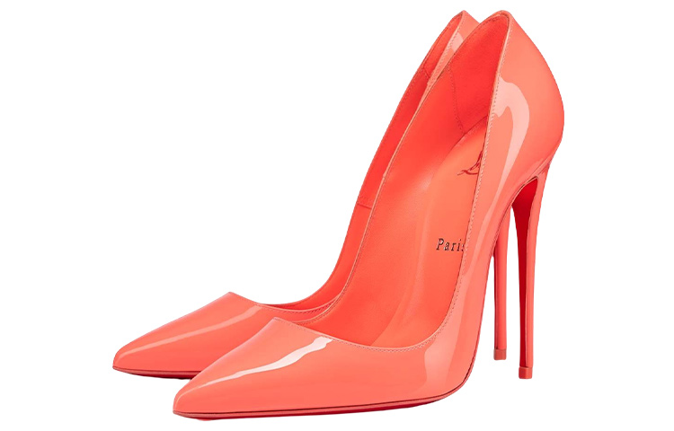 (W) Christian Louboutin Patent High Heels 'Orange' 圖 2