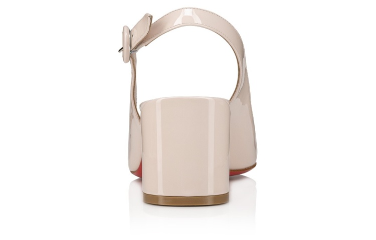(W) Christian Louboutin Patent Leather Buckle 'Pink Chunky Heel' 圖 3