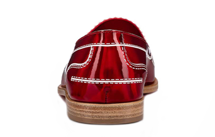 (W) Christian Louboutin Patent Leather Loafers 'Red' 圖 3