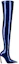 Order (W) Christian Louboutin Leren Puntige Overknee Stiletto Laarzen 10cm ''Blauw'' 32309505568