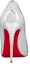Shop (W) Christian Louboutin Kulit Paten Tumit Runcing Stiletto 'Silver' 1230342S211