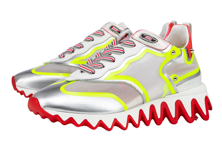 (W) Christian Louboutin Patent Leather Sneaker 'Silver' 圖 2