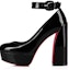 Buy (W) Christian Louboutin Kasut Tumit Tinggi Kulit Patent 13cm 'Hitam' 'Elegan'. 1230758B439