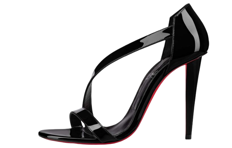 (W) Christian Louboutin Patent Sandal 'Black'