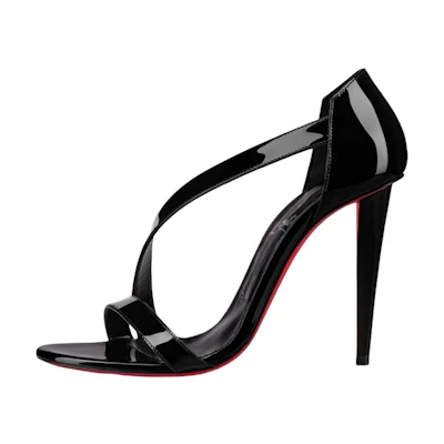 (W) Christian Louboutin Patent Sandal 'Black'