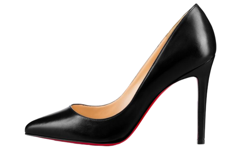 (Women) Christian Louboutin Pigalle 100mm Pump Black Leather 3160520BK01