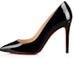 Buy (W) Christian Louboutin Pigalle 100mm Kasut Tumit Hitam Kulit Kilat 3080680BK01
