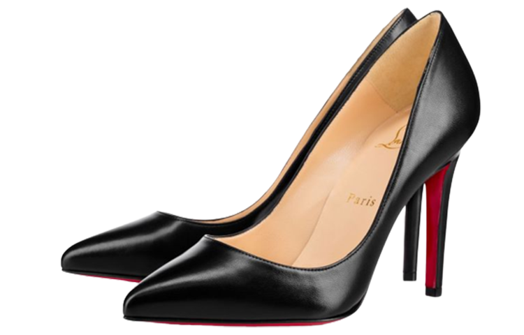 Lookbook (W) Christian Louboutin Pigalle 100mm Pam Hitam Kulit Asli 3160520BK01