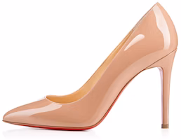 (Women) Christian Louboutin Pigalle 100mm Pump Nude Patent Leather 3080680PK20 (Women) Christian Louboutin Pigalle 100mm Pump Nude Patent Leather 3080680PK20