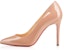 (W) Christian Louboutin Pigalle 100mm Pam Nude Kulit Berkilat 3080680PK20