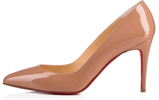 (Women) Christian Louboutin Pigalle 85mm Pump Nude Patent Leather 1100382PK20 (Women) Christian Louboutin Pigalle 85mm Pump Nude Patent Leather 1100382PK20