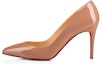 Buy (W) Christian Louboutin Pigalle 85mm Tumit Kulit Patent Nude 1100382PK20