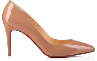 Order (W) Christian Louboutin Pigalle 85mm Tumit Kulit Patent Nude 1100382PK20