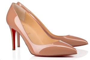 Shop (W) Christian Louboutin Pigalle 85mm Tumit Kulit Patent Nude 1100382PK20