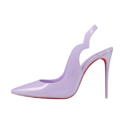 (W) Christian Louboutin Pigalle 'Purple Patent'