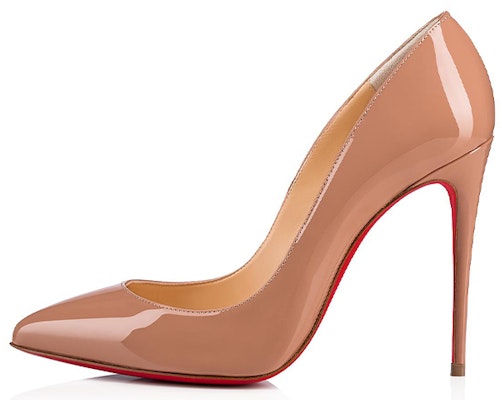 (Women) Christian Louboutin Pigalle Follies 100mm Pump Nude Patent Leather 3140495PK1A Buy (Women) Christian Louboutin Pigalle Follies 100mm Pump Nude Patent Leather 3140495PK1A
