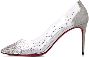(Women) Christian Louboutin Pigalle Follies 'Silver Crystal' 1220712S281 (Women) Christian Louboutin Pigalle Follies 'Silver Crystal' 1220712S281