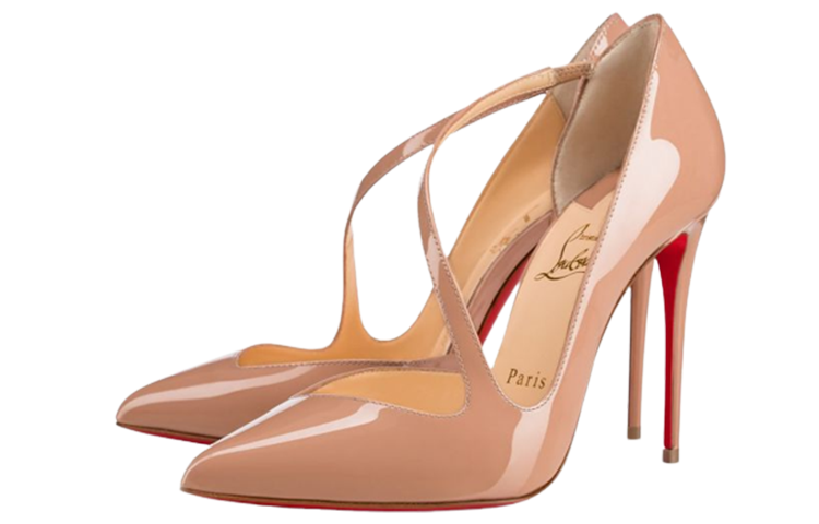 (W) Christian Louboutin Pigalle Follies Patent 'Nude' 圖 2