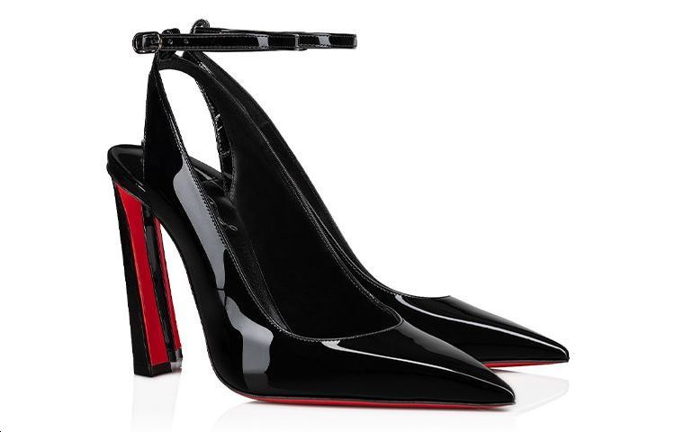 Lookbook (W) Christian Louboutin Pigalle Sepatu Hak Tinggi Kulit Hitam 10cm 1230136B439