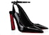 (W) Christian Louboutin Pigalle Patent Leather Pumps 'Hitam 10cm Stiletto' 1230136B439